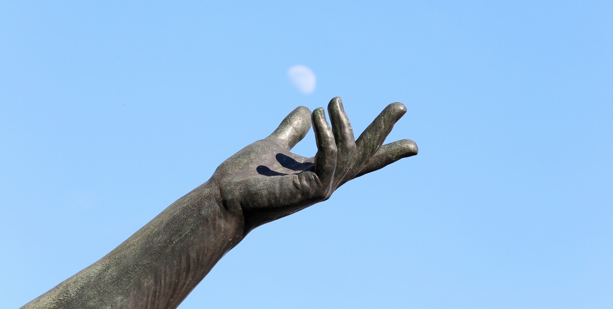 Hand of statue