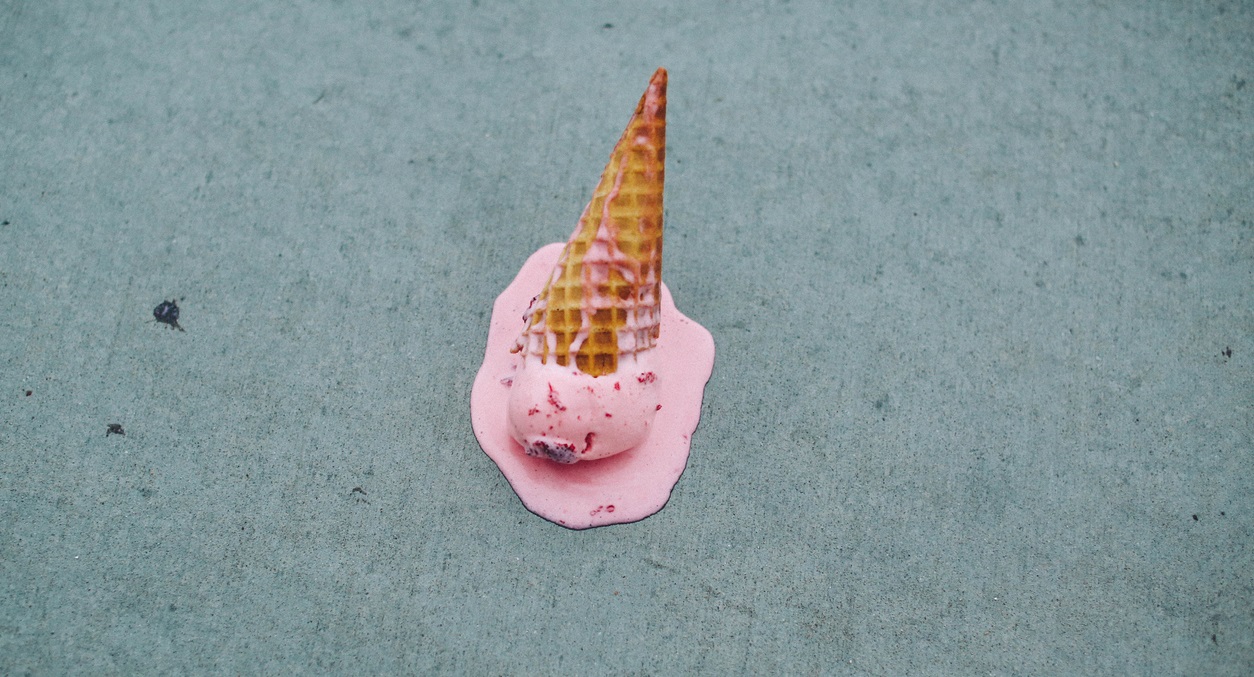 Fallen ice cream
