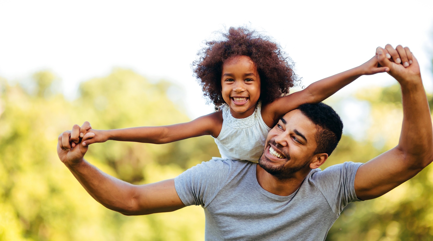 Man and daughter