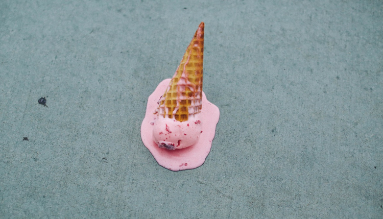 Fallen ice cream
